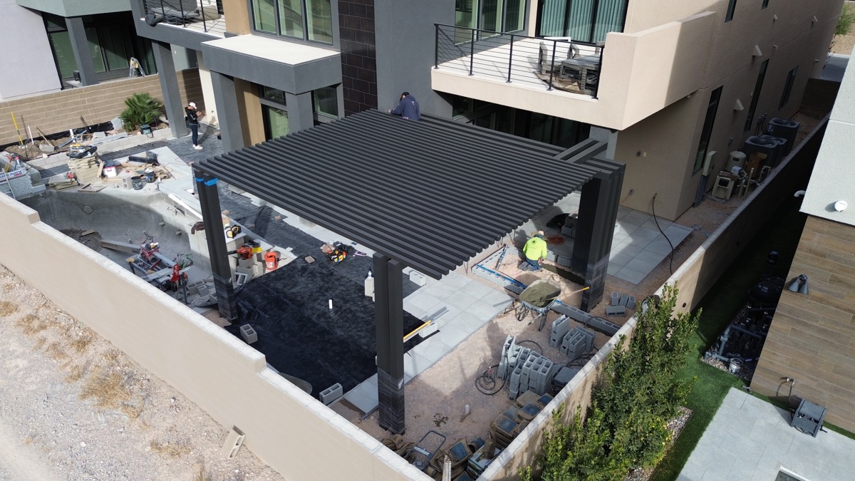 Blue collar contractor at work